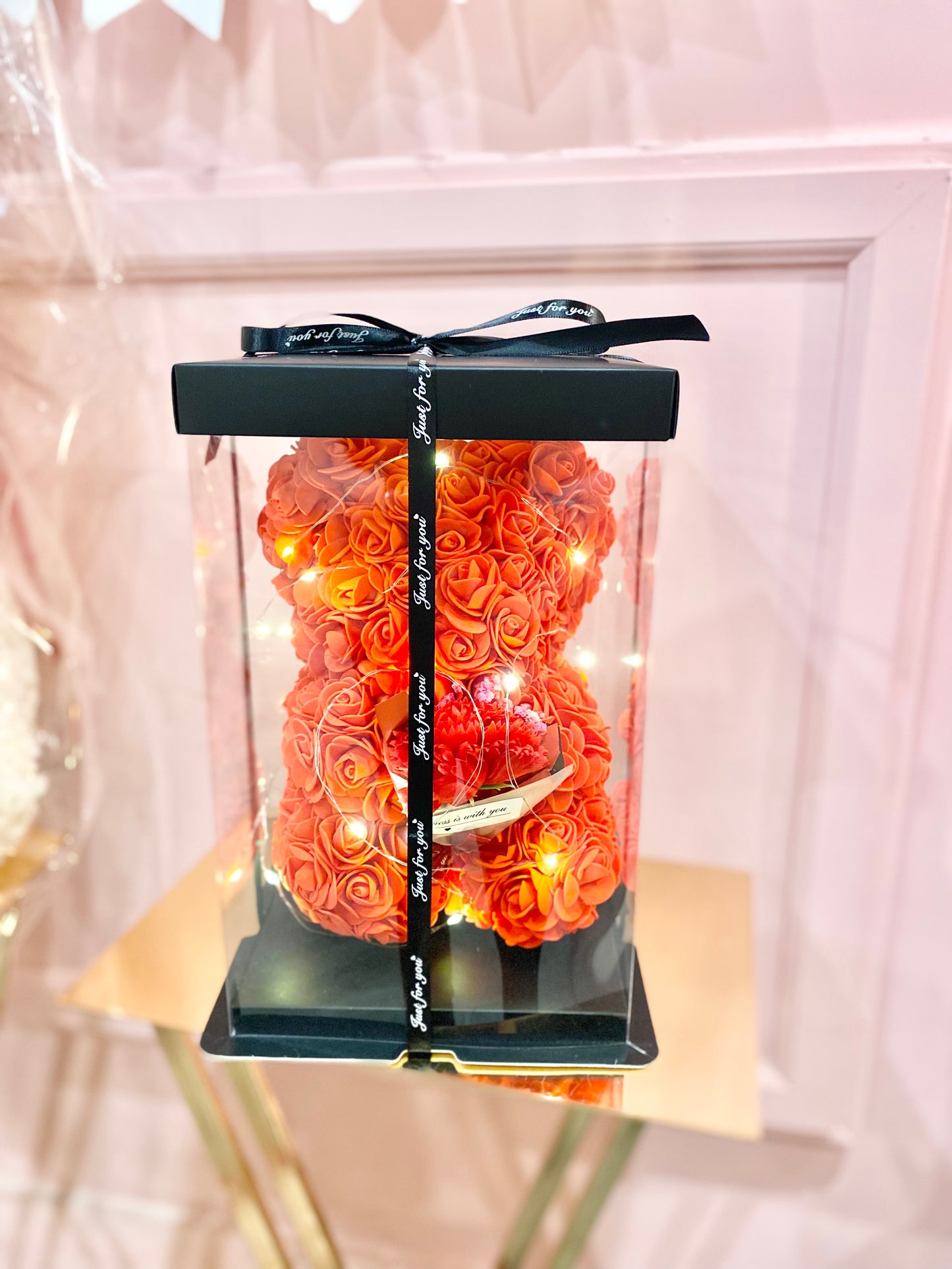 Rose Bear in Passion Red | Flower Teddy Bear Gift Toronto