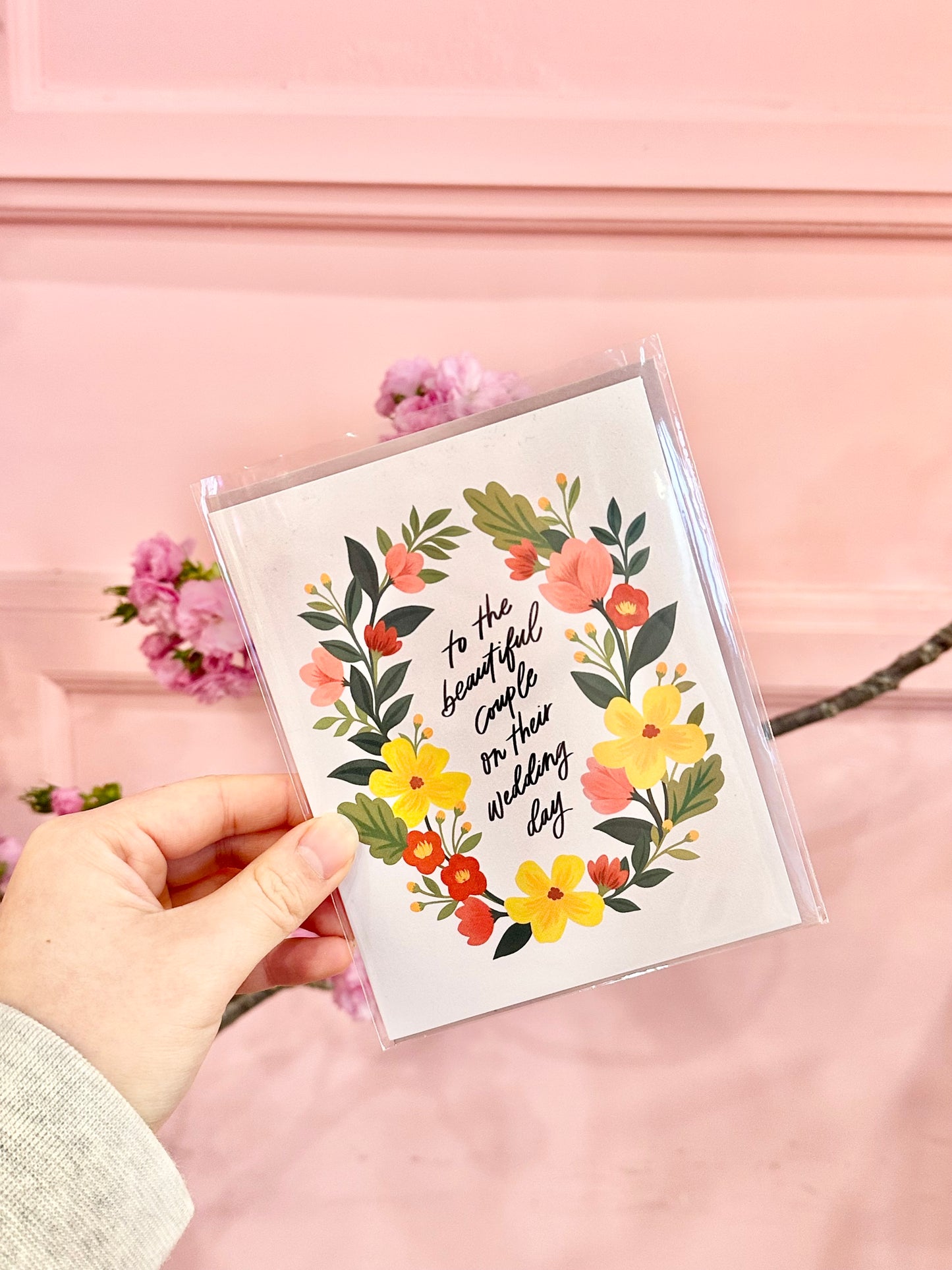 Greeting Card | to the beautiful couple on their wedding day