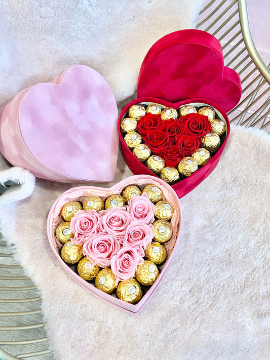 Sweet Love Heart Box_Preserved Rose ๐น