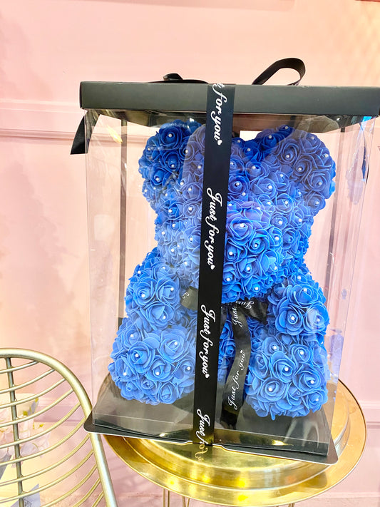 Blue Rose Teddy Bear 💙