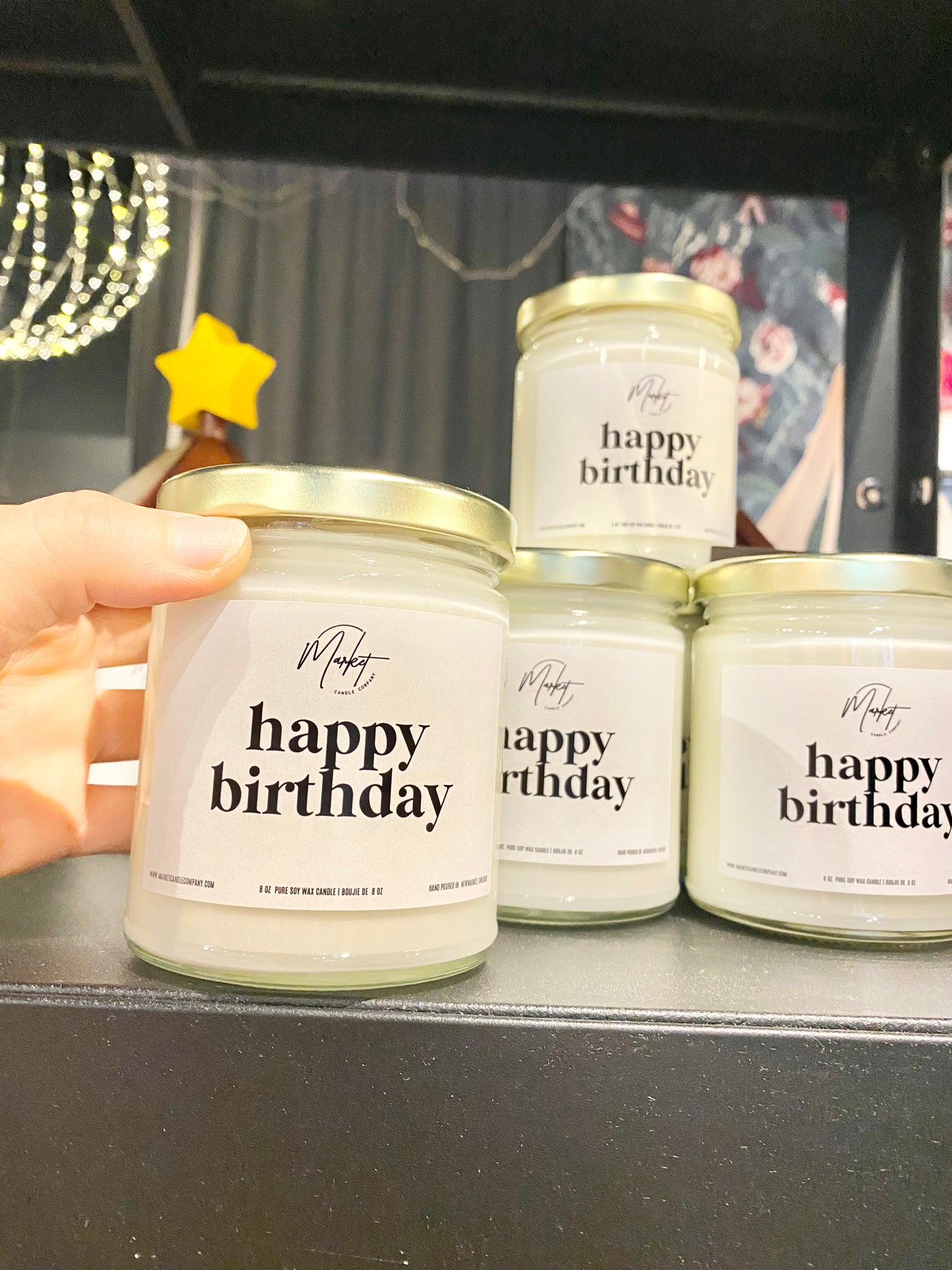 Happy Birthday Candle 8oz