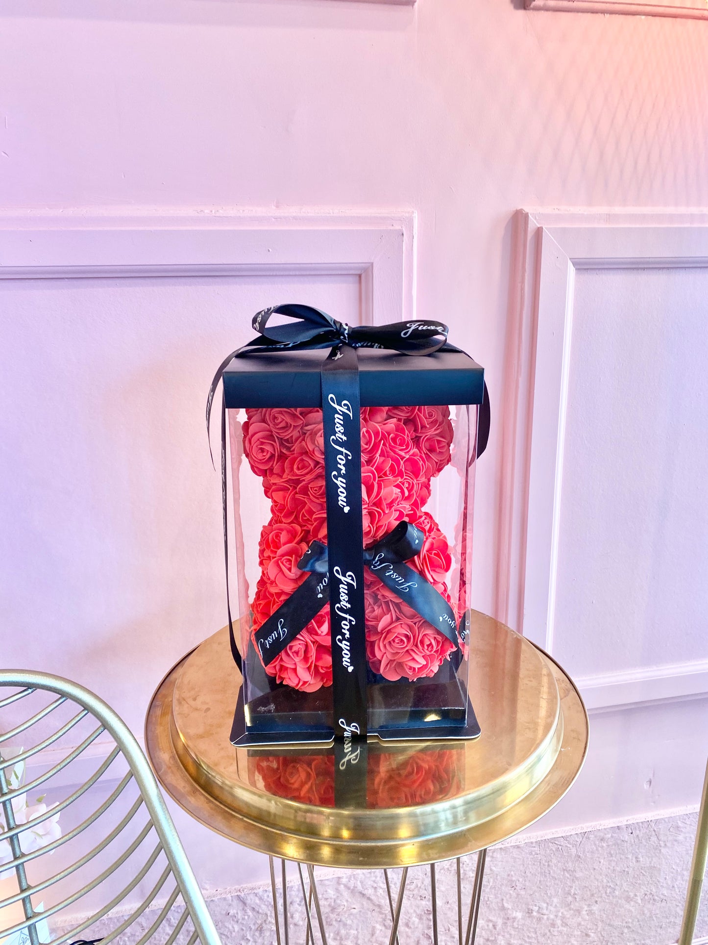 Rose Teddy Bear - Passion Red ❤️