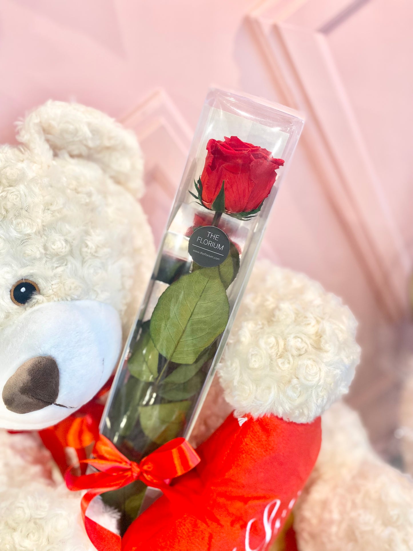 Preserved Rose on Stem_Red 🌹