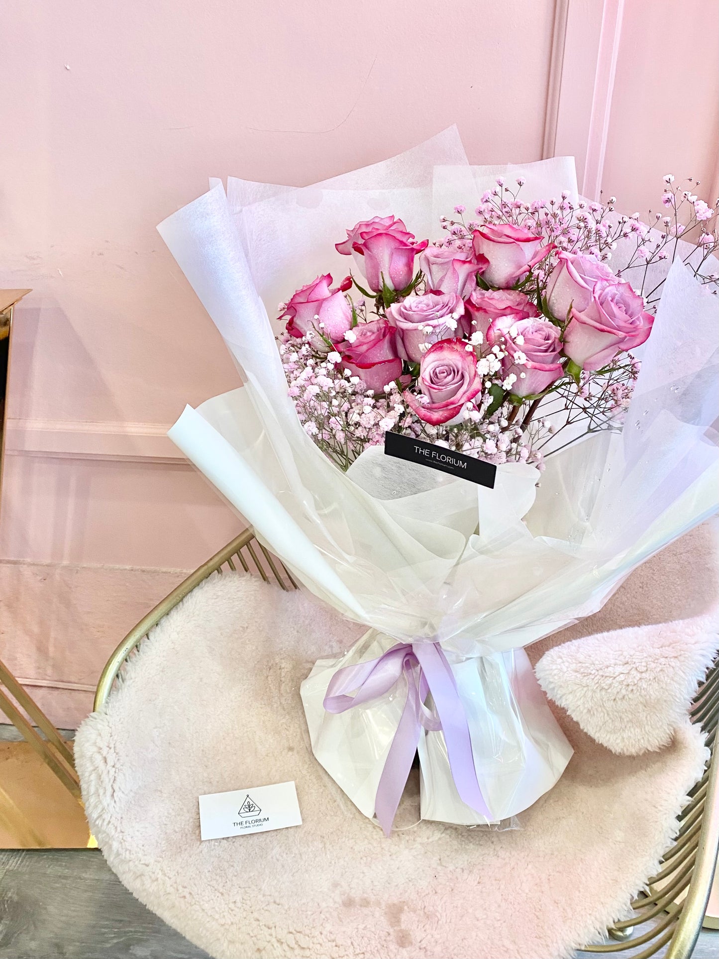 Fresh Purple Rose Bouquet ✨