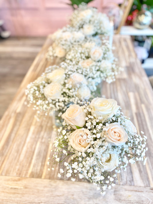 Clear Vase Table Centrepiece