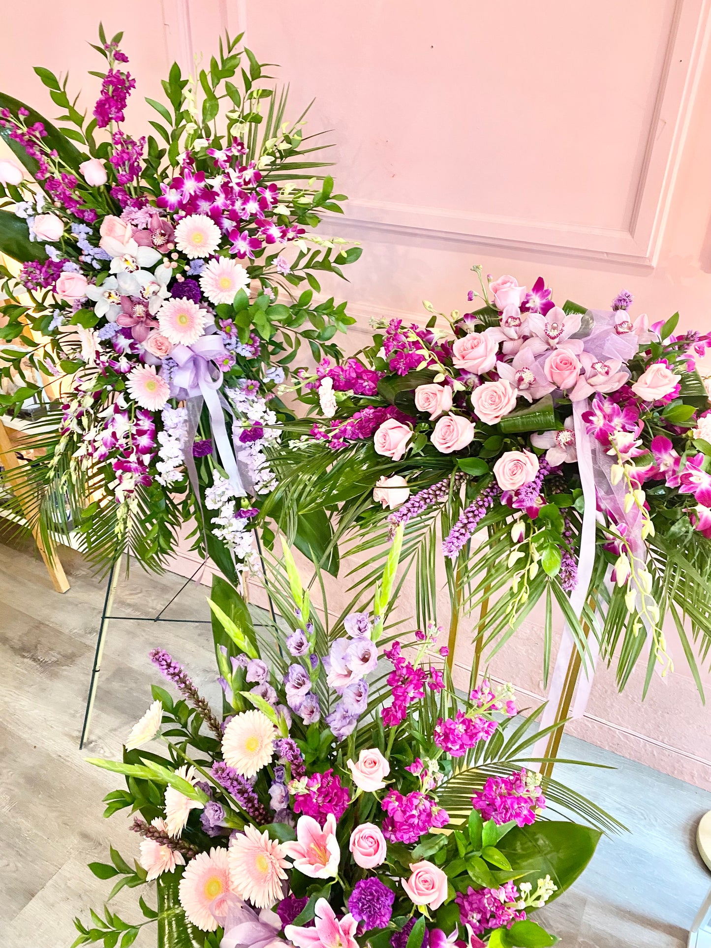 Graceful Lavender Casket Spray