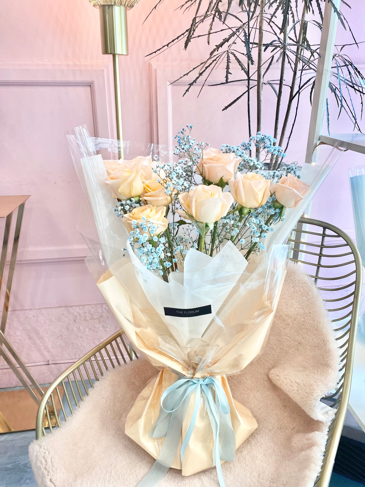 Fresh Peach Rose Bouquet | Fresh Flowers Toronto