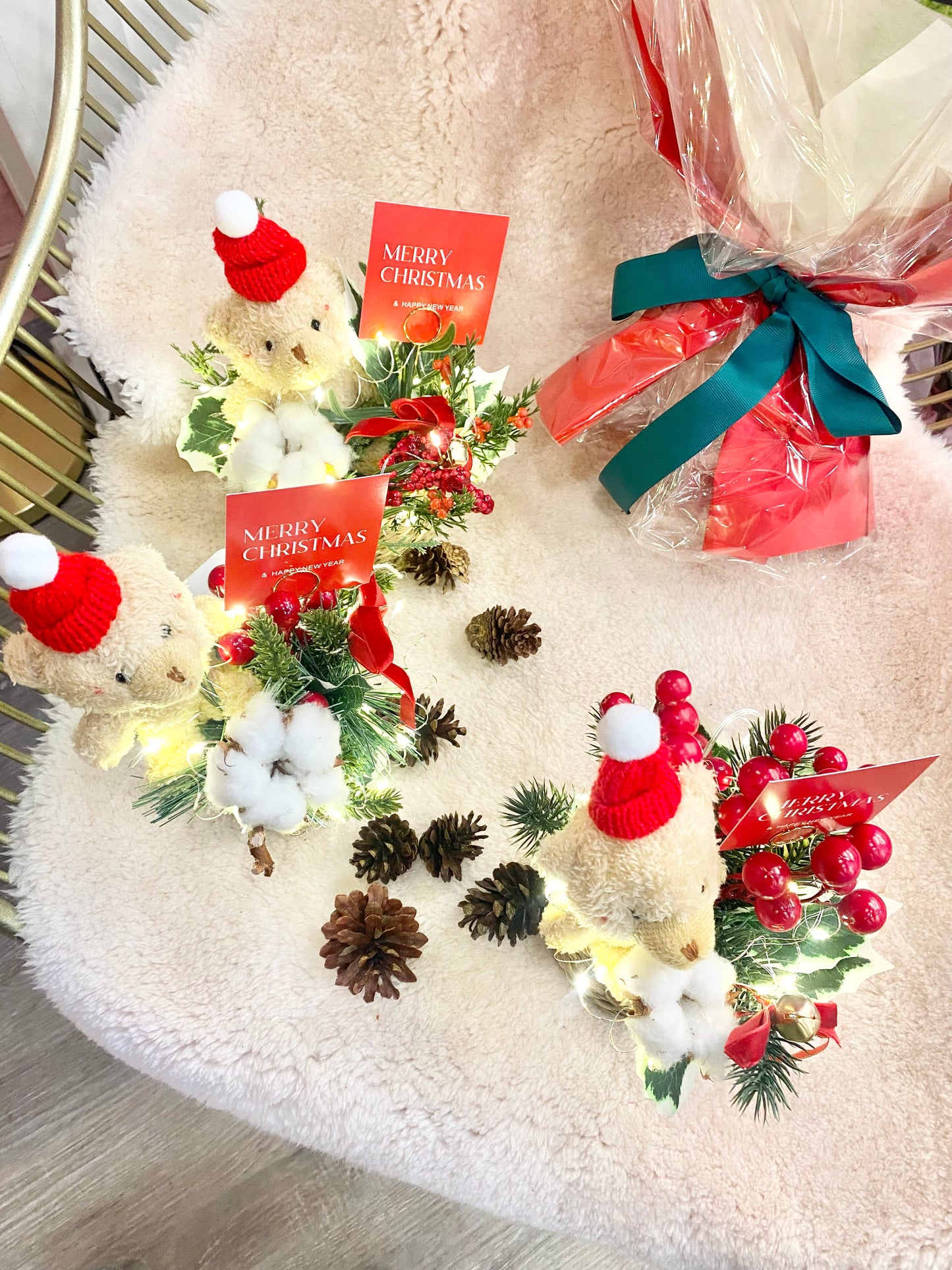 [Pre-Order]_Christmas Wish Bear Arrngment ✨(Pick-up after Nov.20)