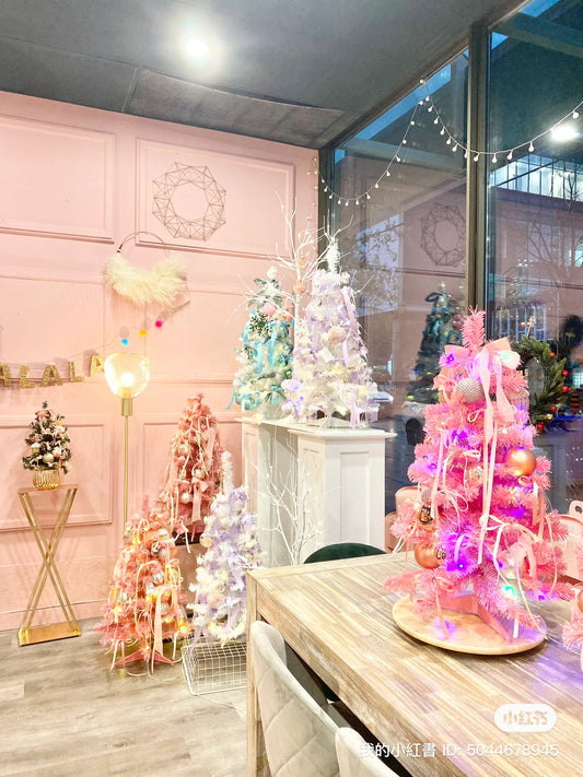 🌟 Ready to Display Christmas Tree - Pink 3ft