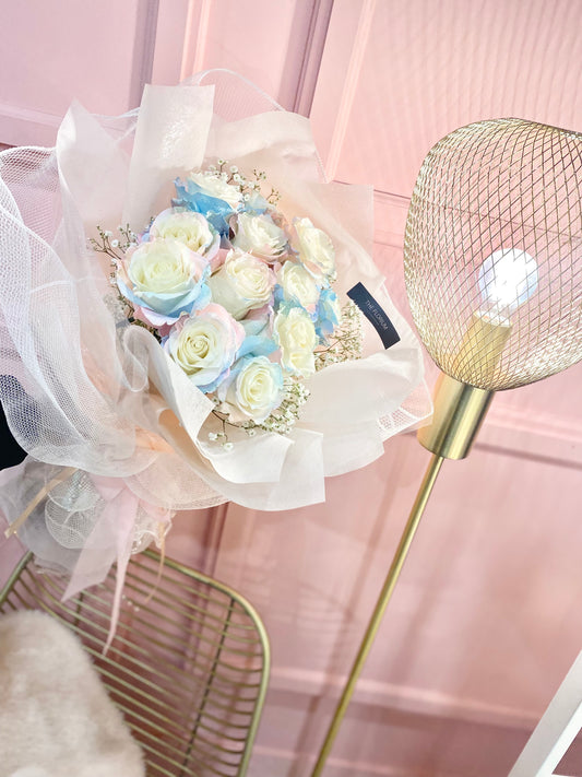 Fresh Mermaid Rose Bouquet 🩵🌸