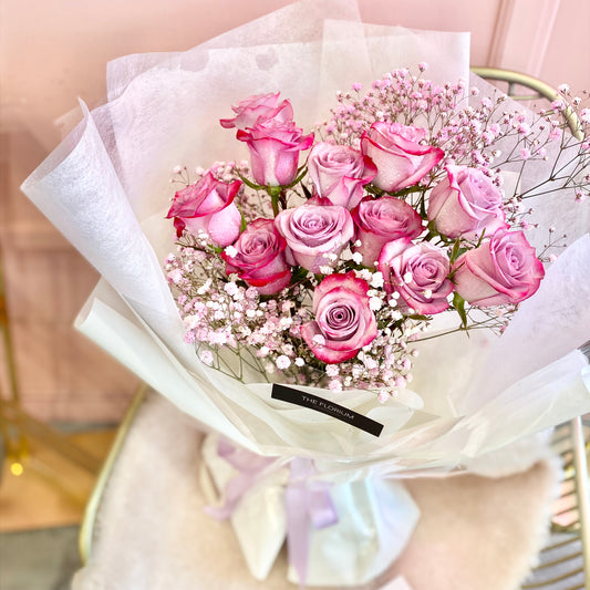 Fresh Purple Rose Bouquet ✨