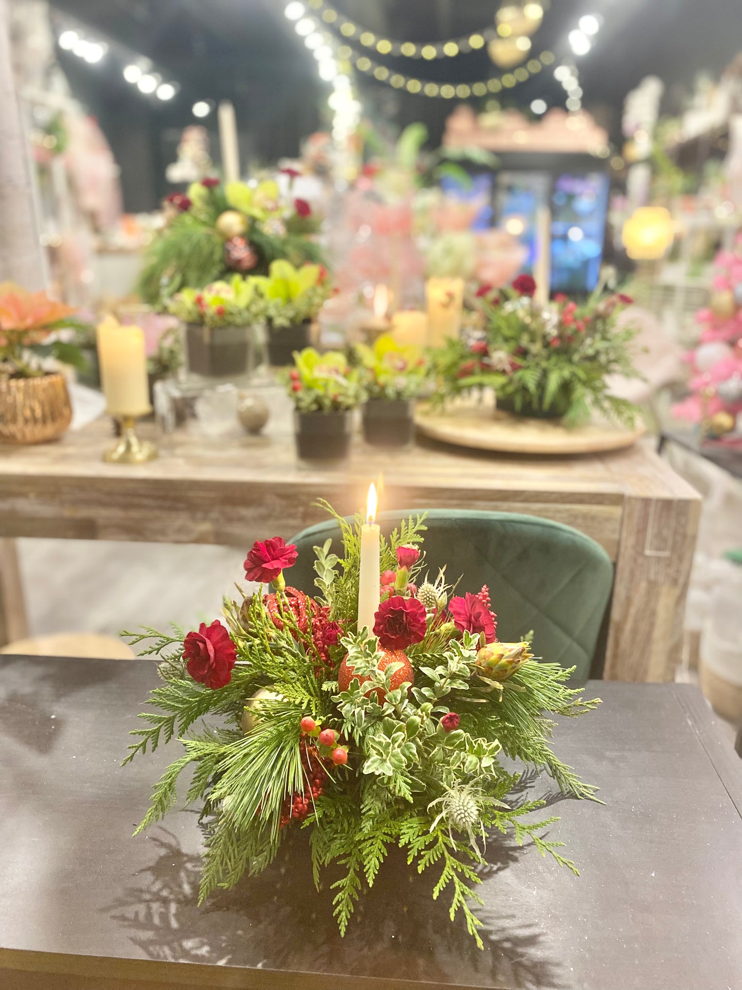 Holiday Centrepiece with candle 🕯️