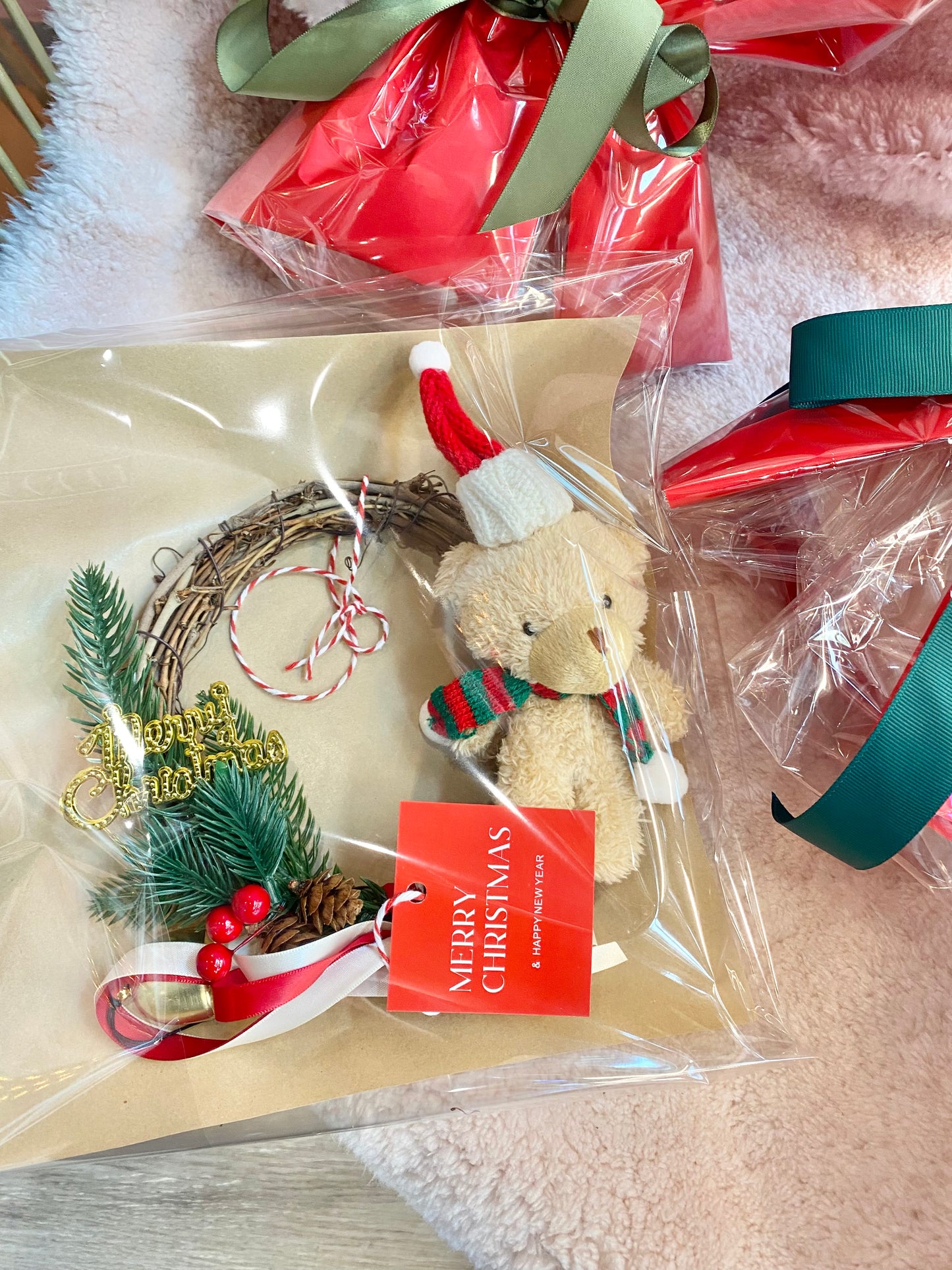 Christmas Wish Bear Wreath ✨