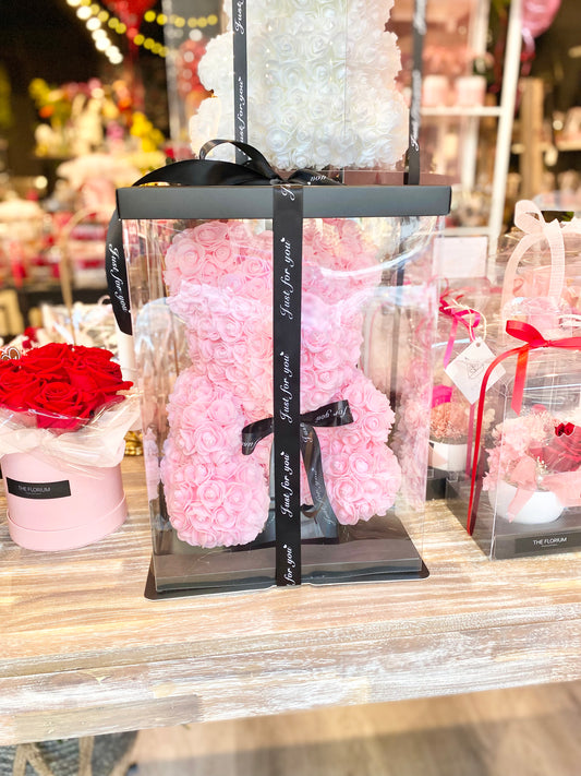 Pink Rose Teddy Bear